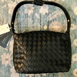 Le Miel Vegan Woven Satchel Bag